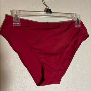 Women's Burgundy Bikini Bottom